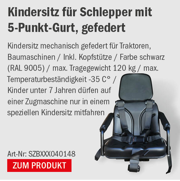 Kindersitz für Schlepper mit 5-Punkt-Gurt - Schlepperersatzteile von Fliegl  Agro-Center GmbH