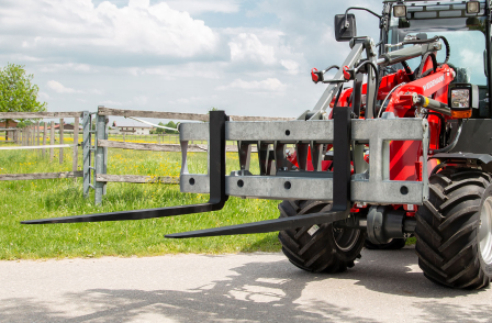 Forklift forks and rotators