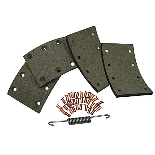 ADR brake pad set for riveting with springs 