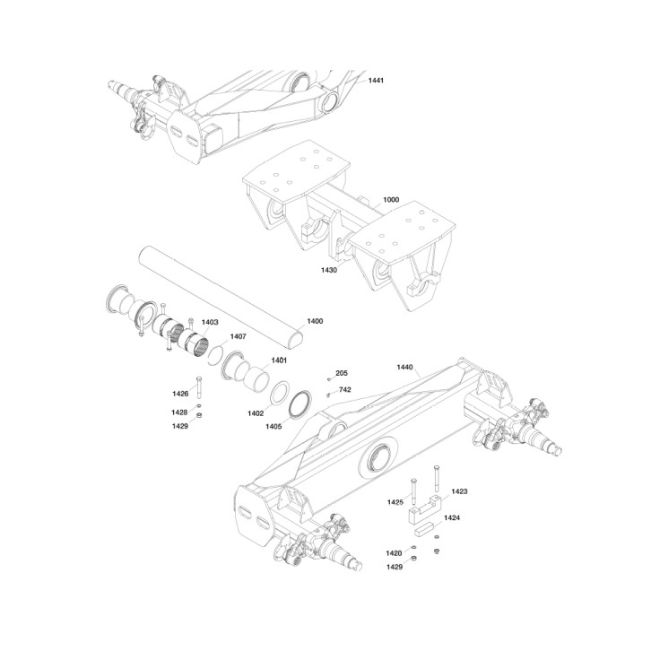 Bushing for pendulum unit/A-Ø= 115,0 mm/I-Ø= 110,0 mm/L= 60,0 mm 
