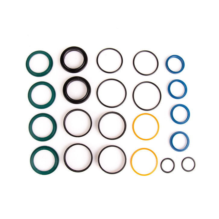 Sealing kit for FAD cylinder of FAD steering axle with forced steering 