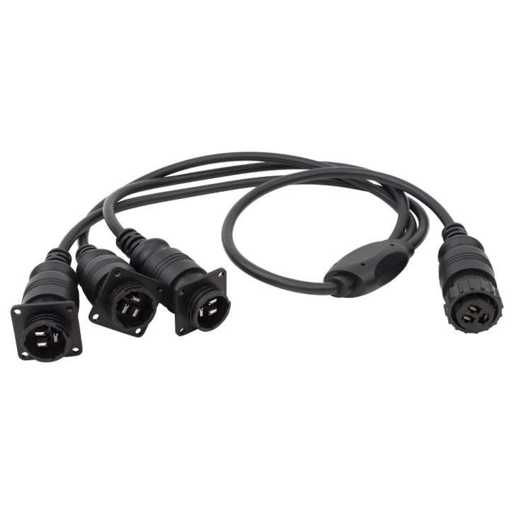 CPC Verteilung 3-Pin F to 2 pcs CPC 3-Pin M 