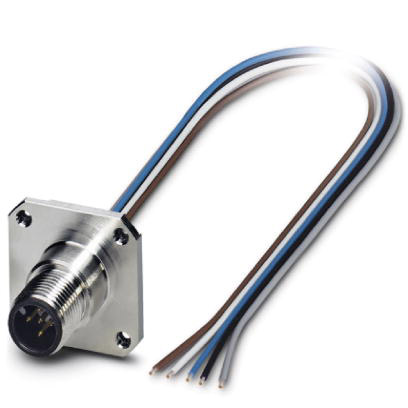 Einbaustecker mit Flansch 