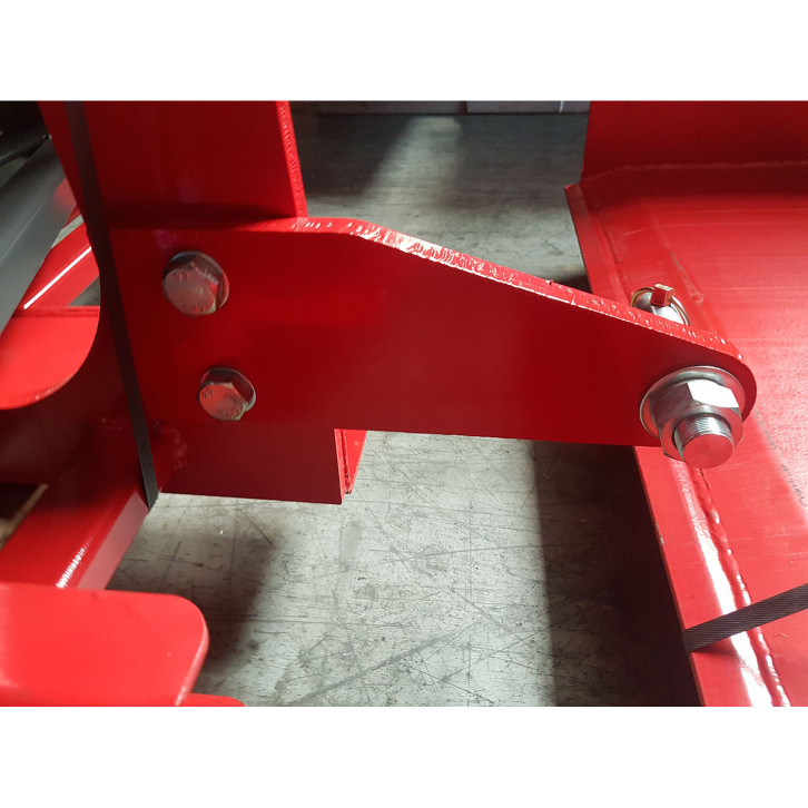 Flame-cut part set for three-point hitch 