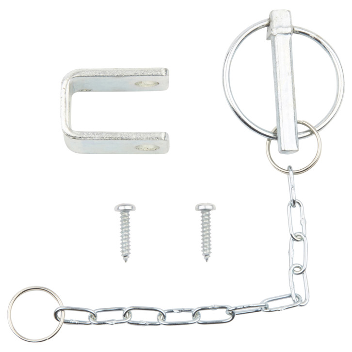 Handkurbelbefestigung m.Kette u. Klapps. 