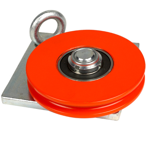 Umlenkrolle m. Platte f. Cramaro-Schieb. 