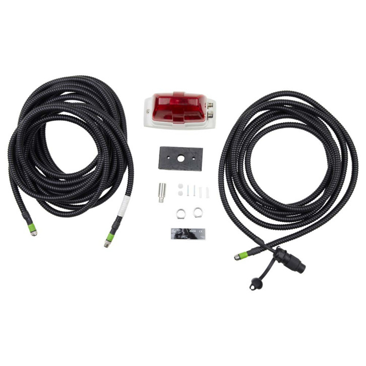 Warnlampe für nicht verriegelte Rückwand 