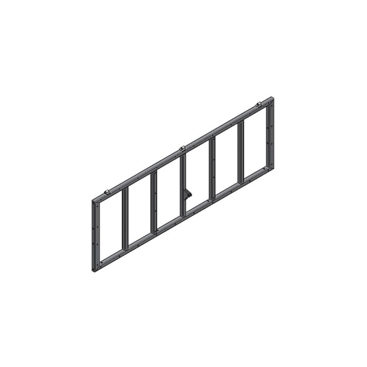 Grundrahmen für Sichtgitterabklappung 