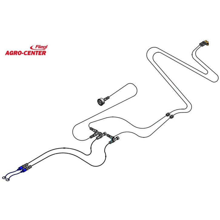 Hydraulic lines for sliding floor 