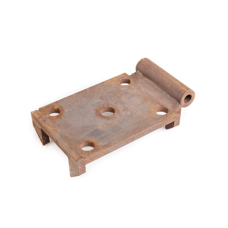 Axle plate with centring 