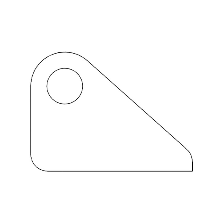 Lasche für Zylinderbefestigung 