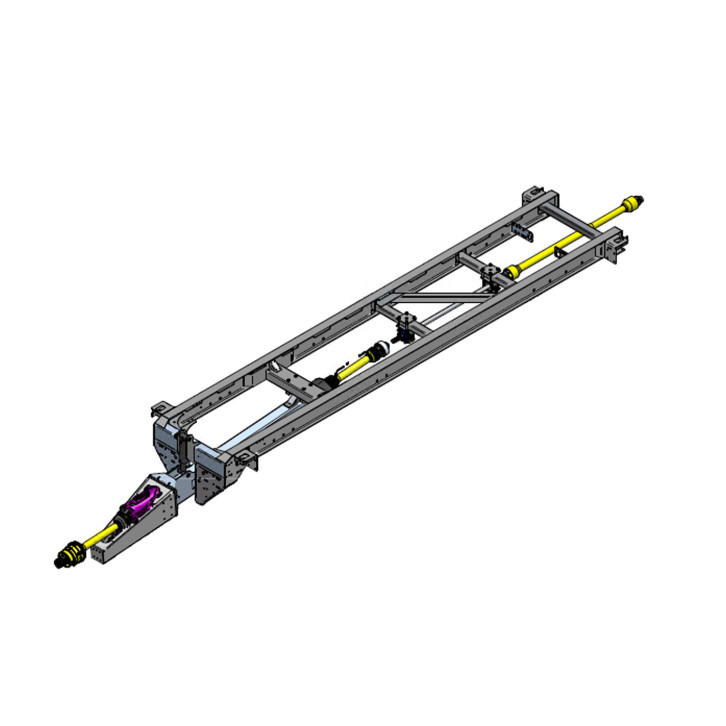 PTO through drive shaft without hydraulics 
