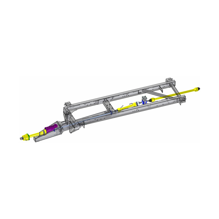 PTO through drive shaft without hydraulics 
