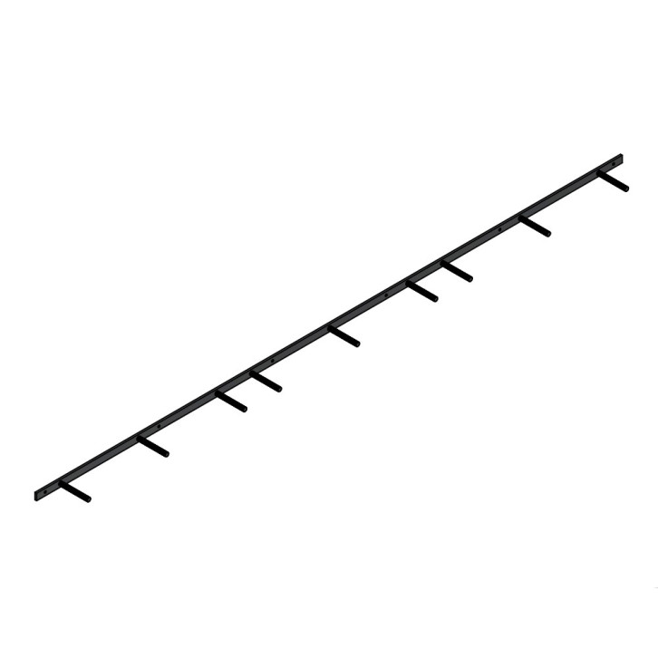 Flat steel with threaded rod M16x135 