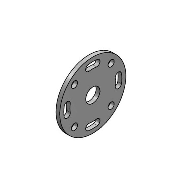 Flange for cross-connecting tube 