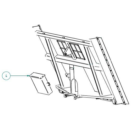 Storage box for sliding floor 