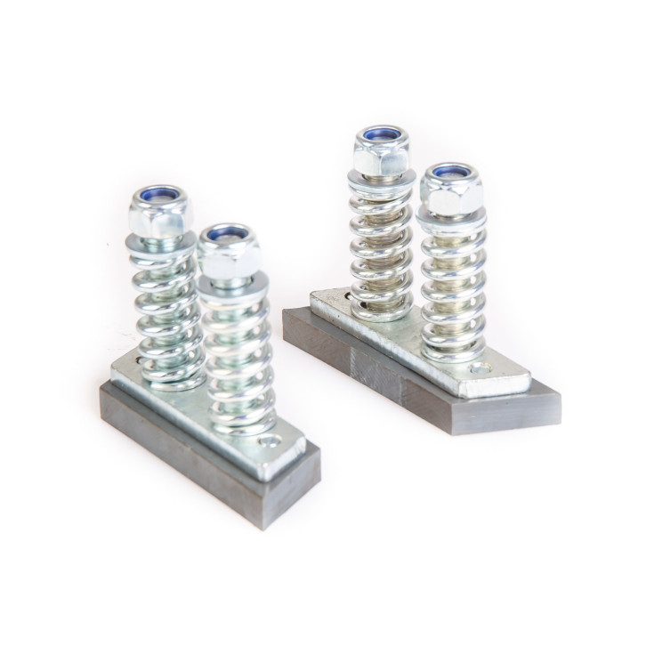 Pressure support kit/brake for sliding floor 