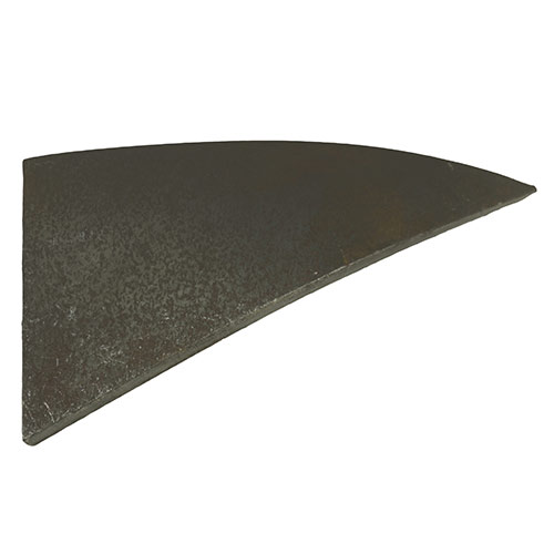 Reinforcement plate for weld-on part 