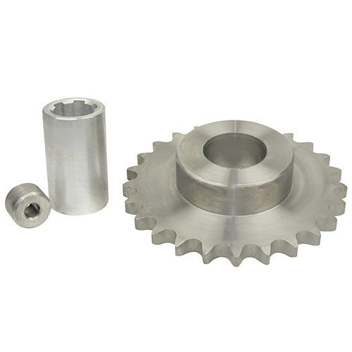 Chain wheel for ASW overloading auger 