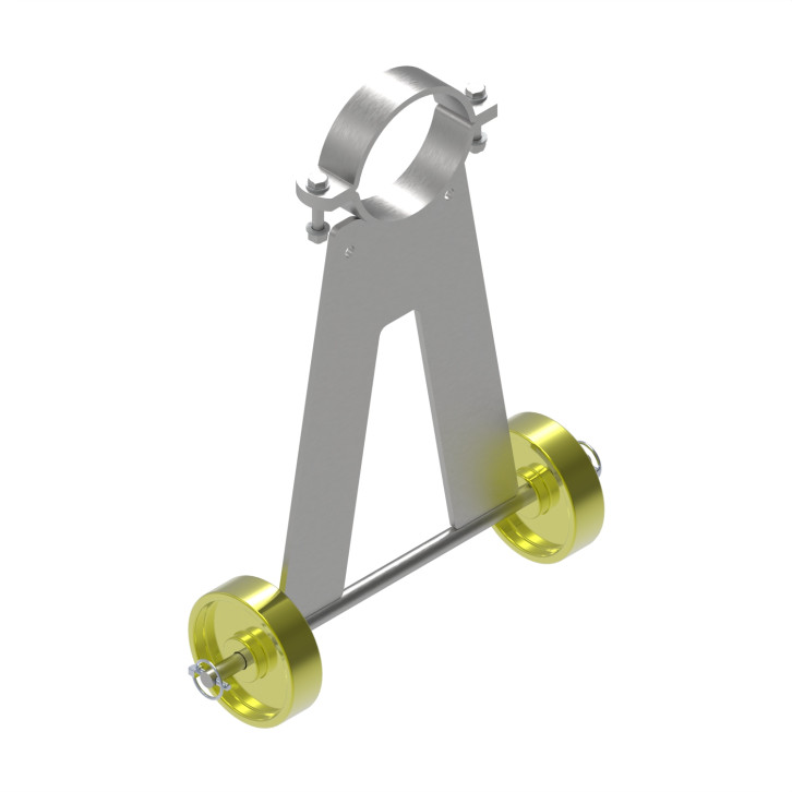 Fahrwerk für Überladeschnecke 