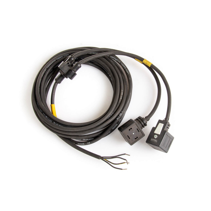 Solenoid valve plug with cable 