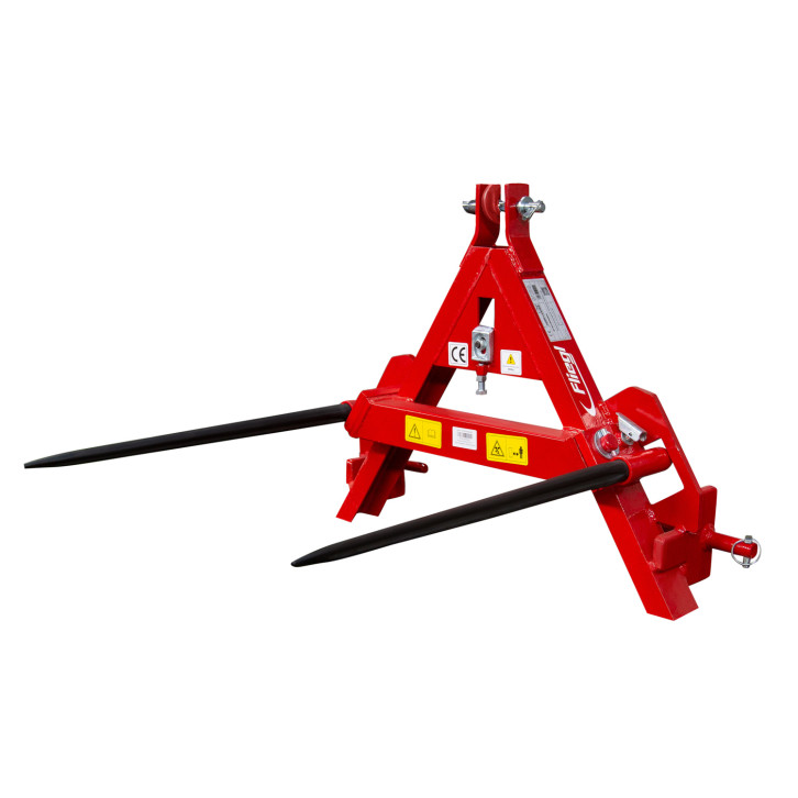 »Triangular-shaped« bale transport attachment 