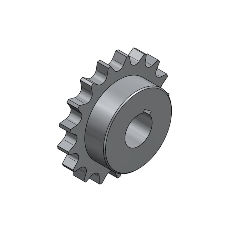 Chain wheel with hub single 