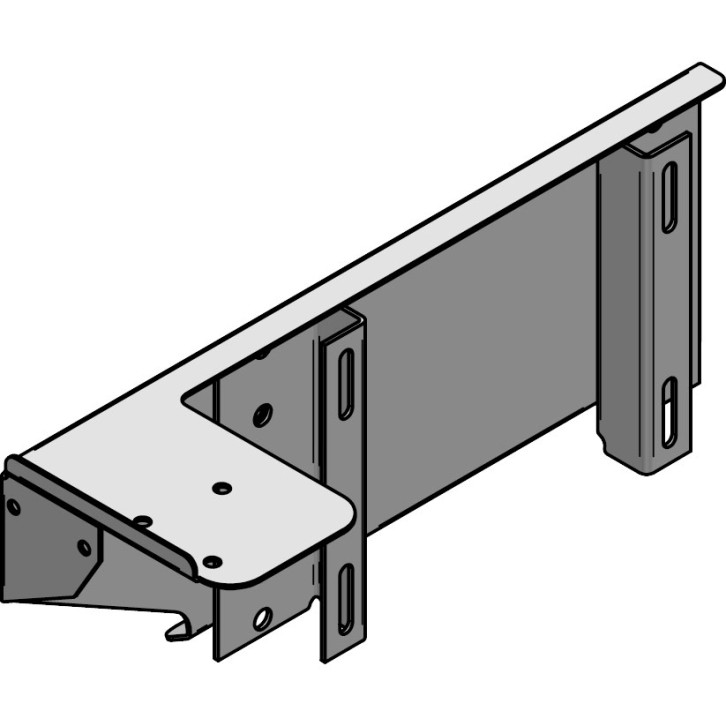 Mounting console for compressed air tank galvanised 