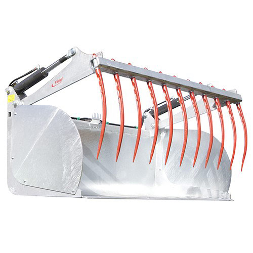 Manure and silage grab bucket 