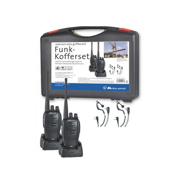 PMR-Handfunkgerät Midland G10 Pro / Handwerker Kofferset 