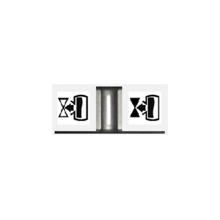 Rocker black Slide rear - pneumatic 