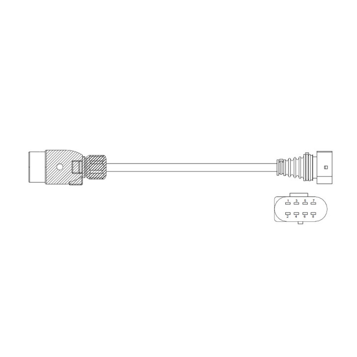 Rear cable for lighting cable set 