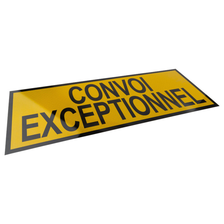 Hinweisschild »Convoi Exceptionnel« 