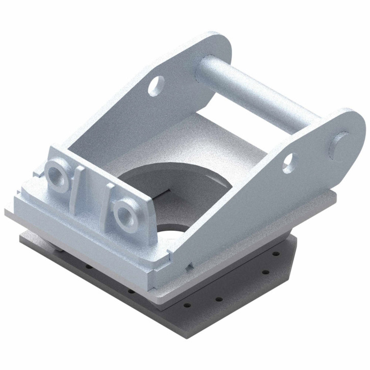 Optional excavator mounting for »Krokodil-PLUS« 