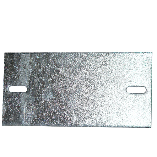 Screw-on plate for rubber support 