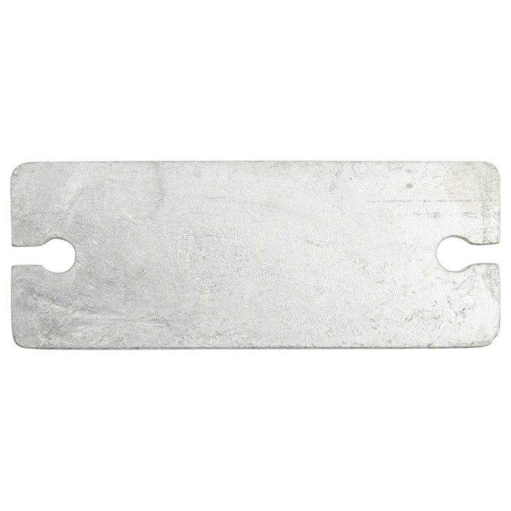 Screw-on plate for rubber support 