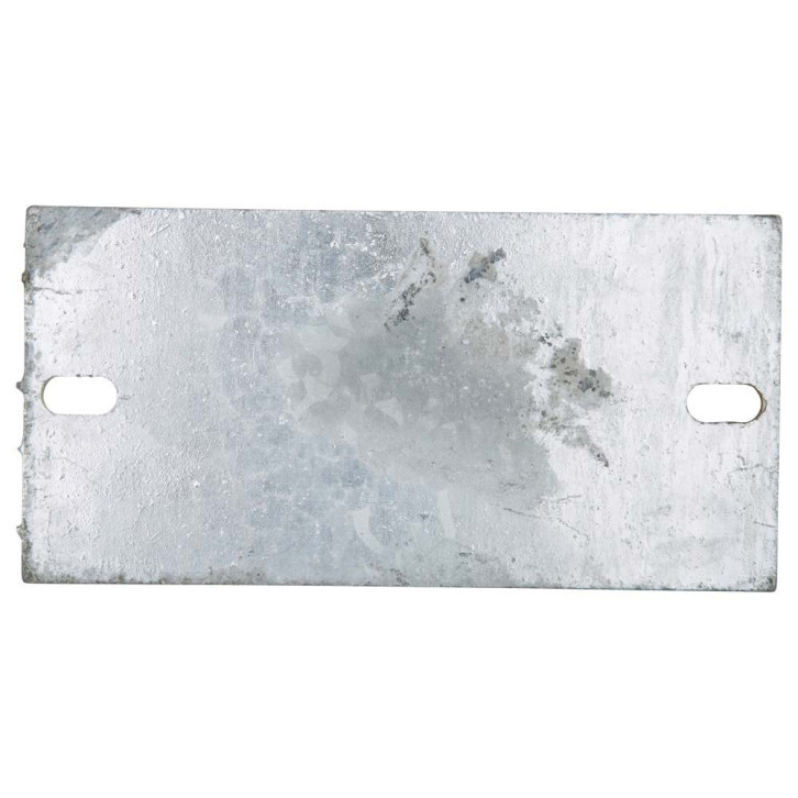 Screw-on plate for rubber support 