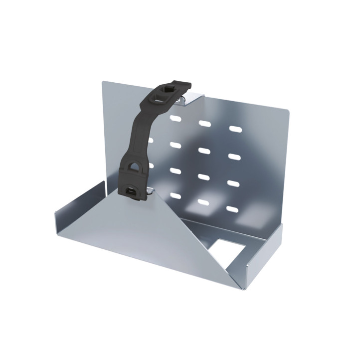 Holder for folding wheel chock 