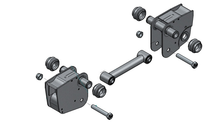 Wiege-Mittelwippe komplett 