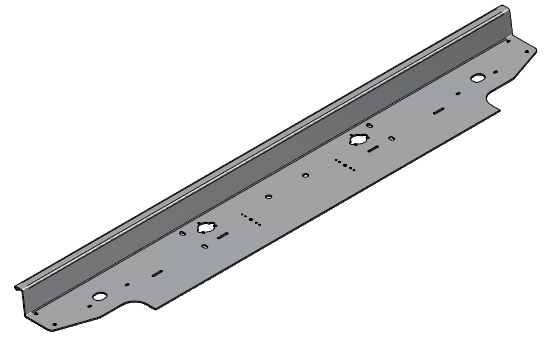 Beleuchtungsträgerkonsole für Unterfahrschutz UFS 80 