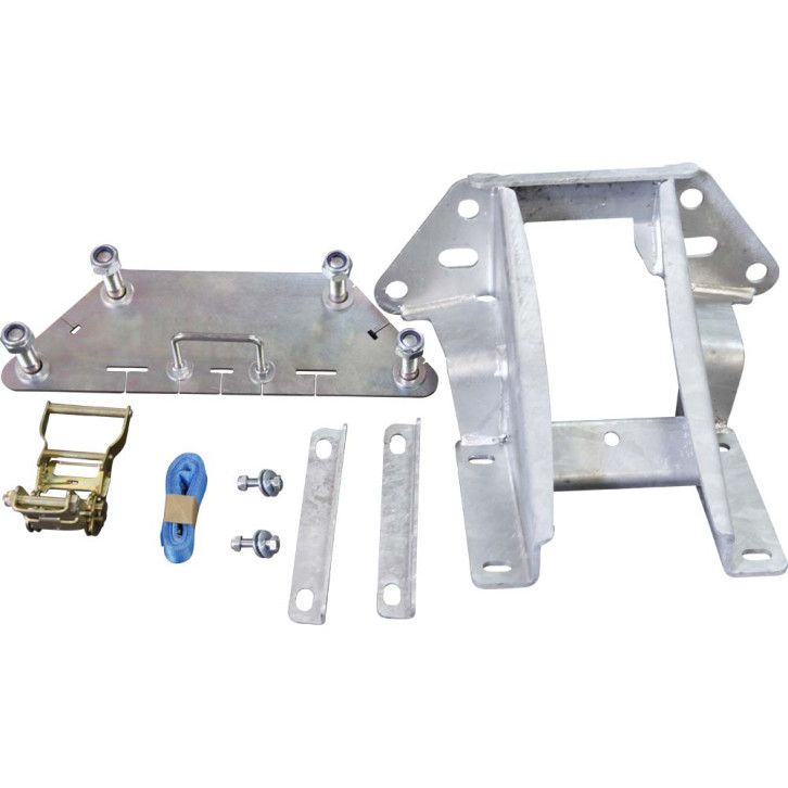 Spare wheel holder with ratchet complete 