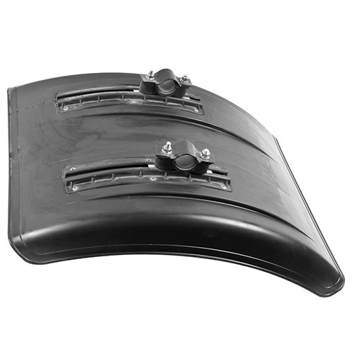 Plastic mudguard (quarter) incl. retaining rails 