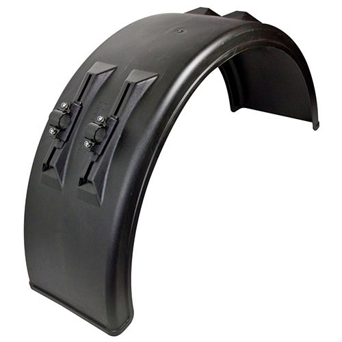 Plastic mudguard (half) incl. retaining rails 