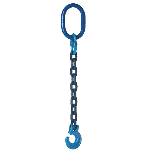 Rückekette vierkant mit Kuppelschlitzring 