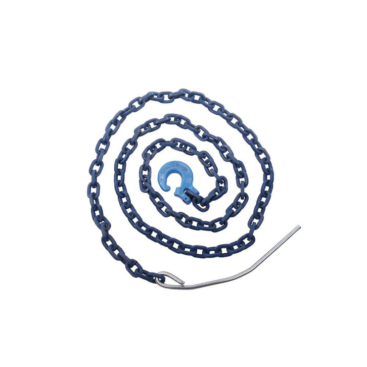 Chokerkette vierkant m. Kuppelschlitzring u.Durchsteckn. 