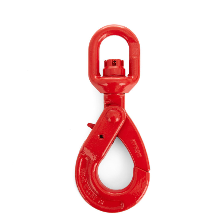 Wirbellasthaken mit Sicherung / Güteklasse 8 