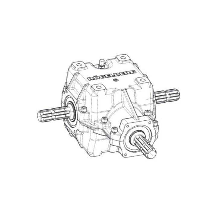 Gearbox for spreader 
