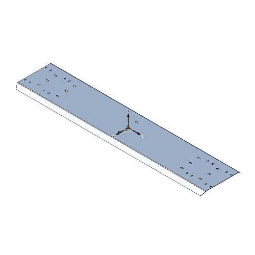 Mudguard intermediate piece galvanised for GFW 