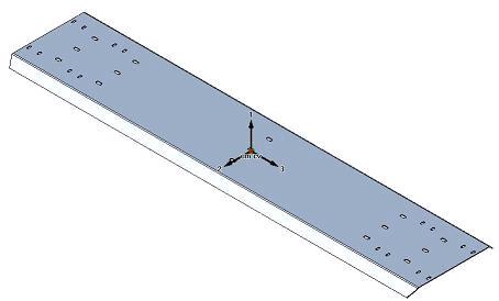 Mudguard intermediate piece galvanised for GFW 
