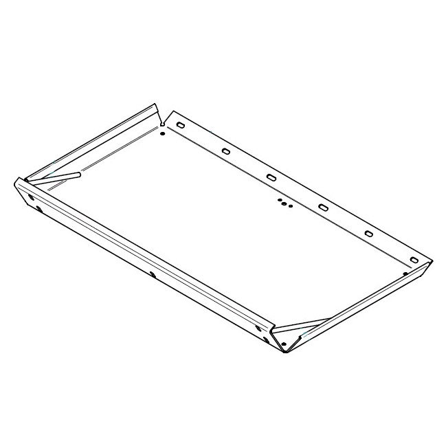 Mudguard end piece galvanised for GFW 
